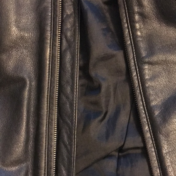 HARLEY-DAVIDSON BLACK LEATHER MID-WEIGHT JACKET XL ZIP FRONT W/HD HANGER - Picture 15 of 16